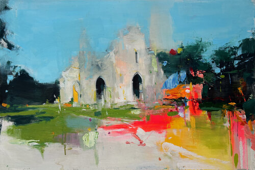 Echoes of a Temple by Carlos Milanés, Painting for Sale on Select