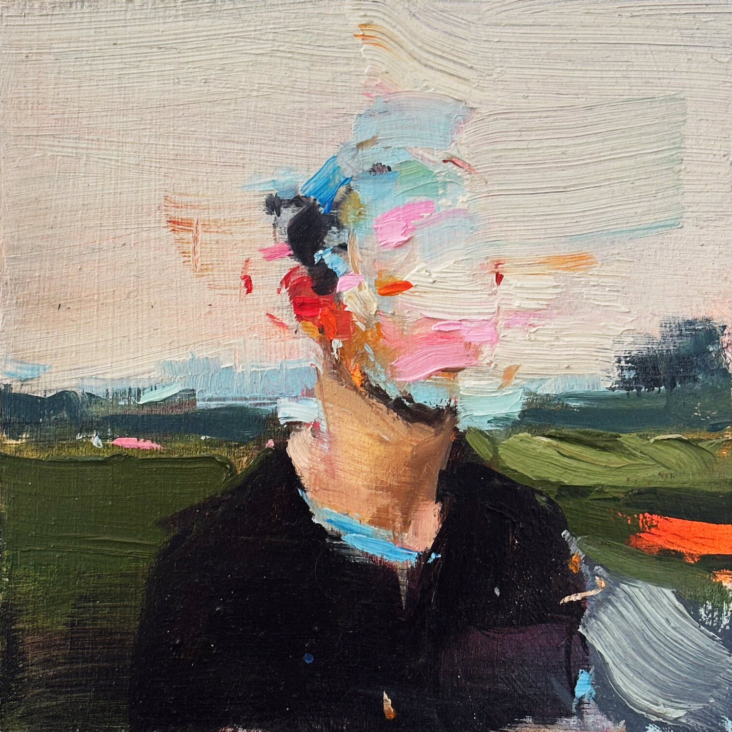 Sin Rostro I Carlos Milanés Original painting for sale