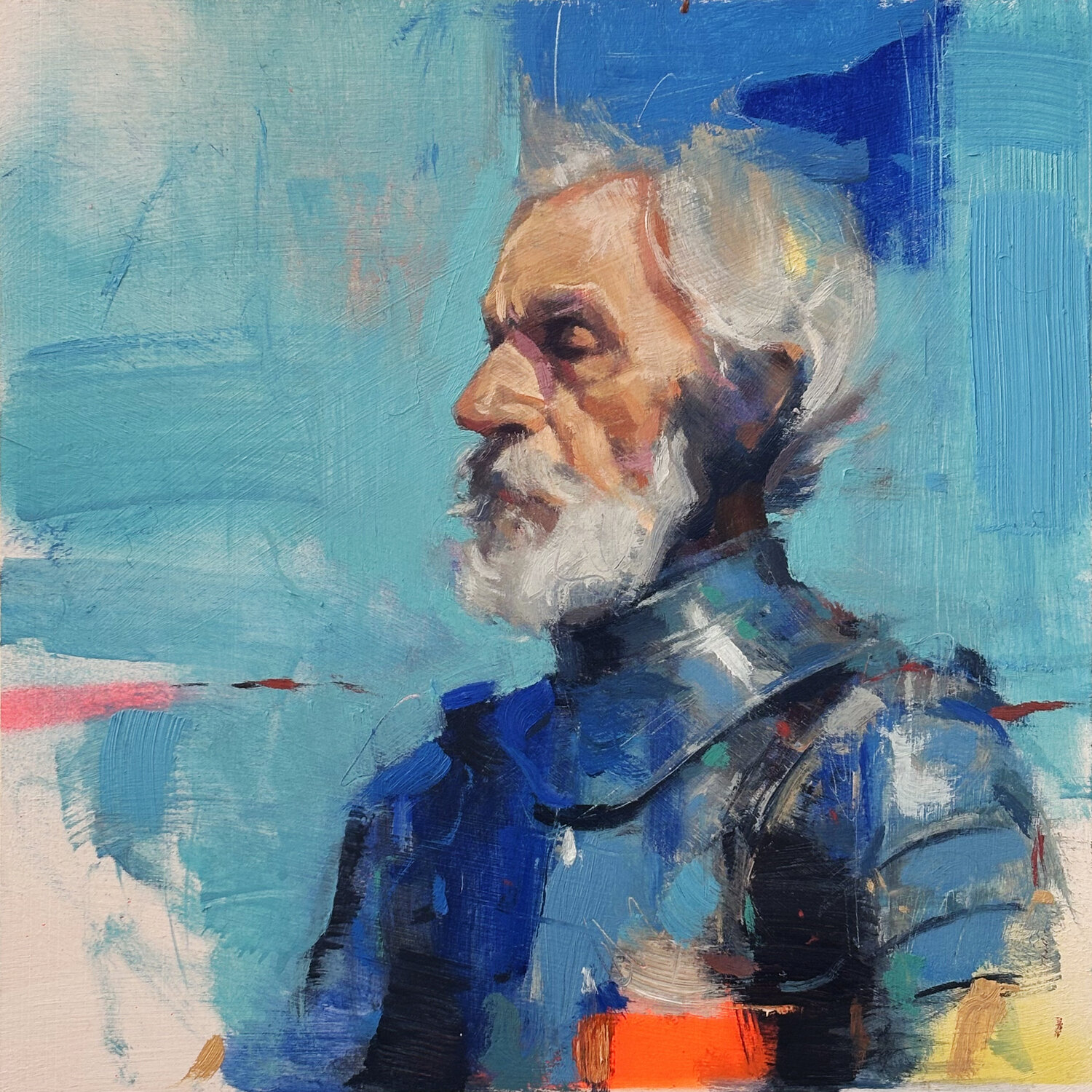 Don Quijote Carlos Milanés Original painting for sale