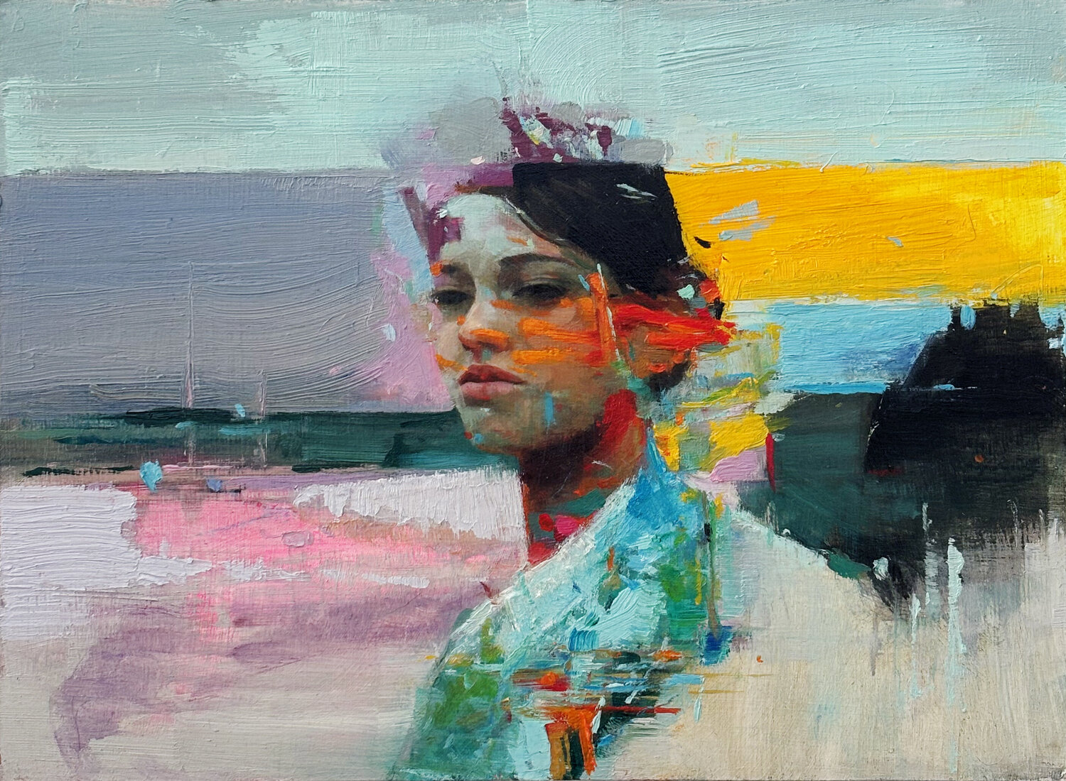 La Mirada Carlos Milanés Original painting for sale