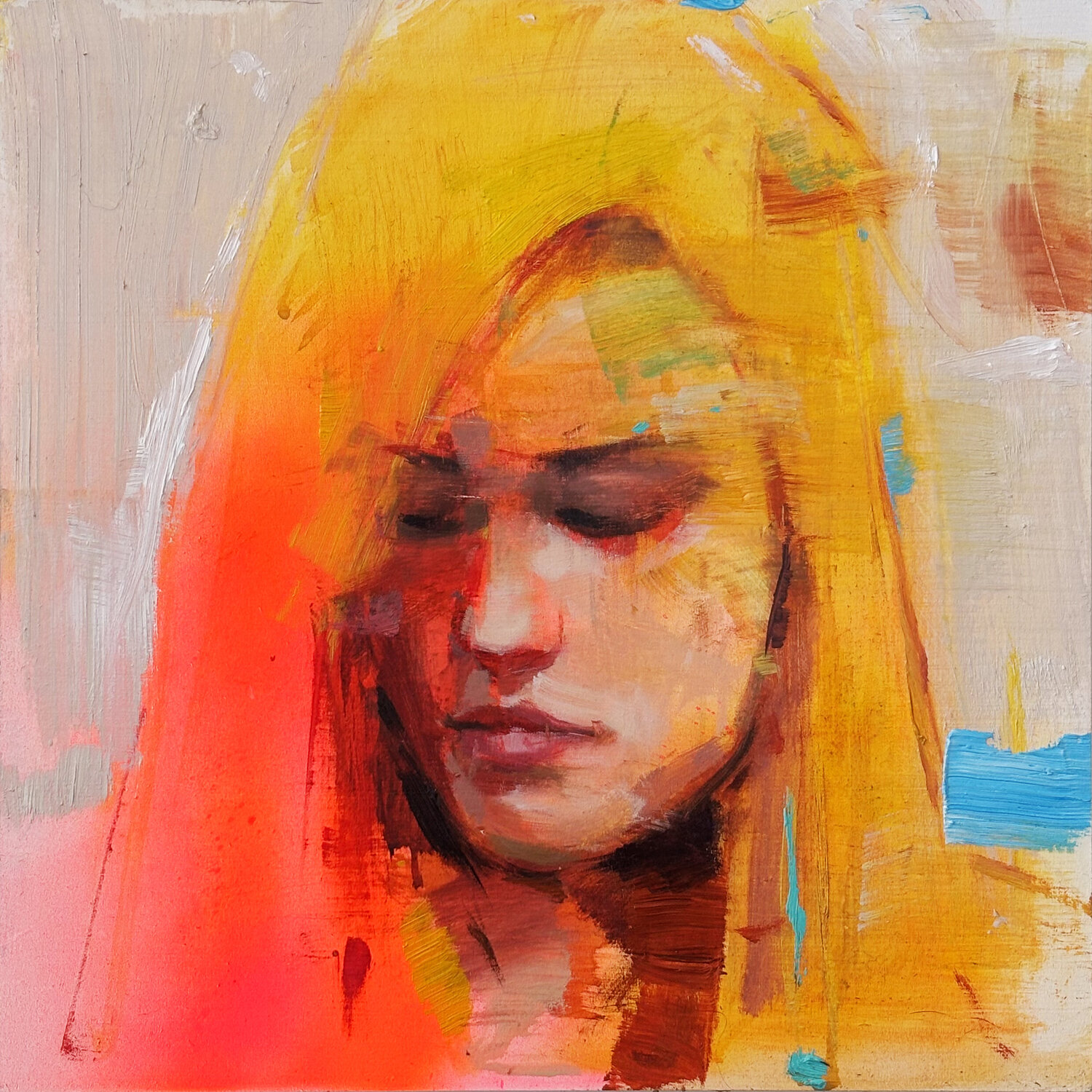 The Quiet Within Carlos Milanés Original painting for sale