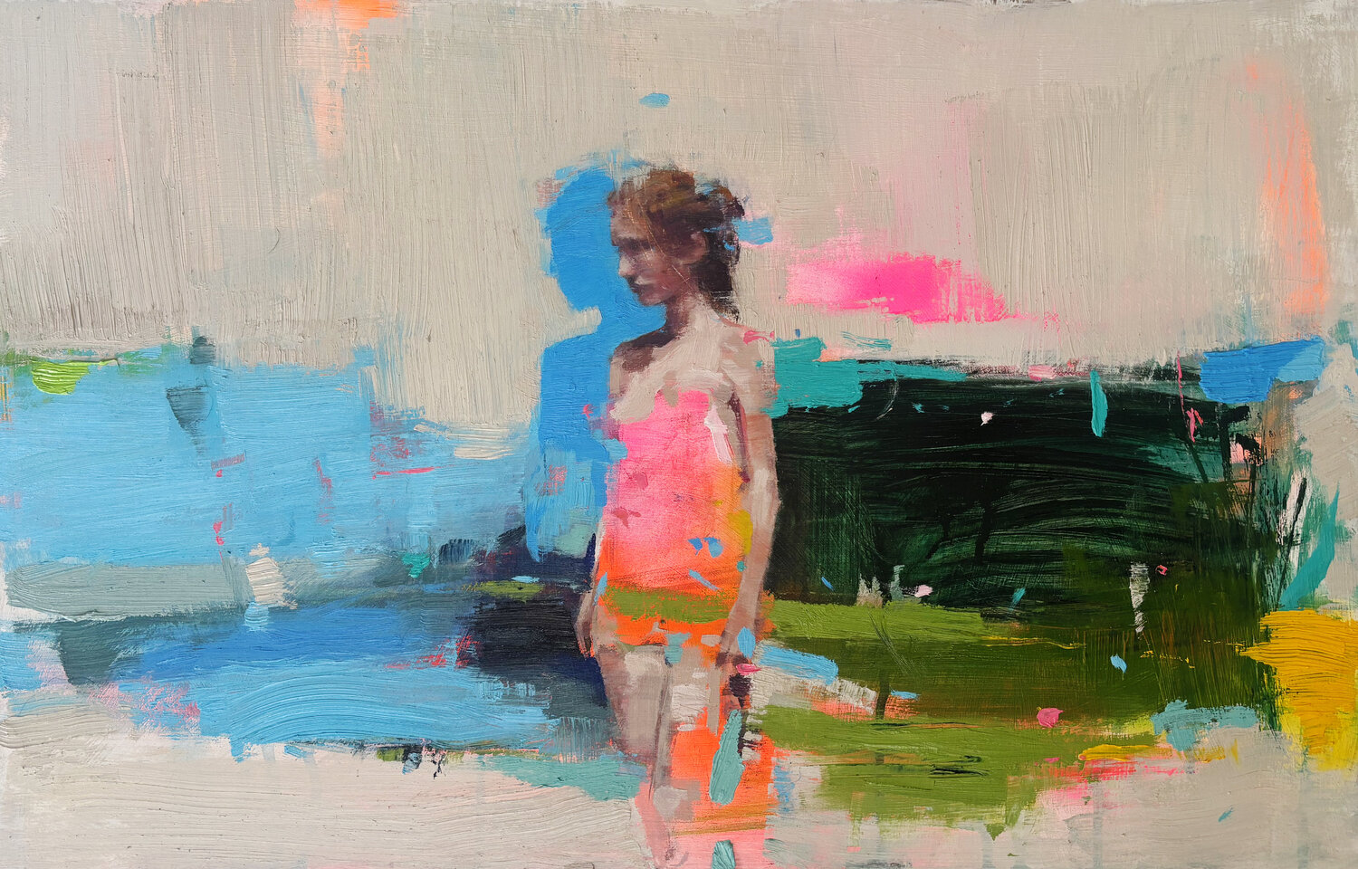Where Something Continues Carlos Milanés Original painting for sale