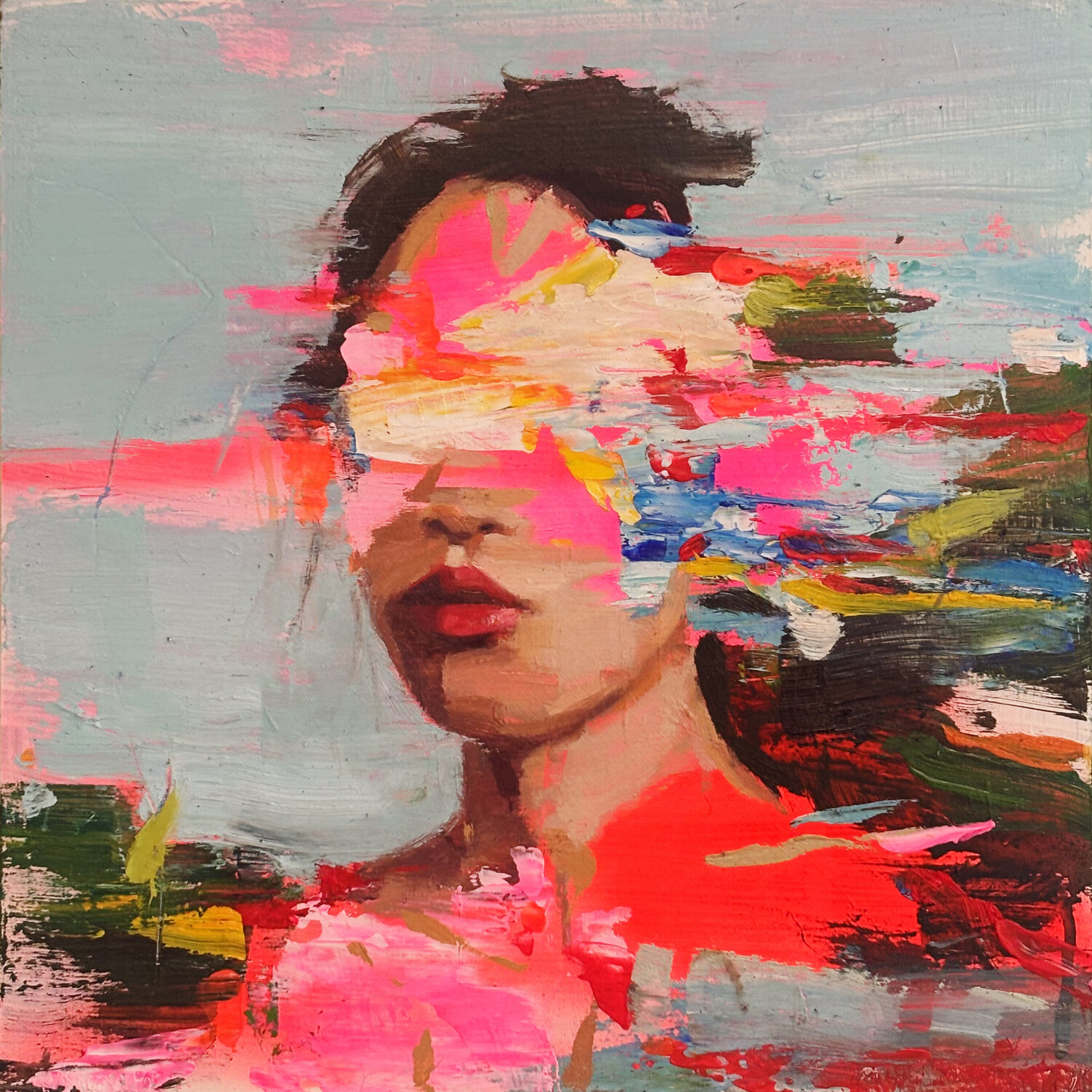 The Weight of Becoming Carlos Milanés Original painting for sale