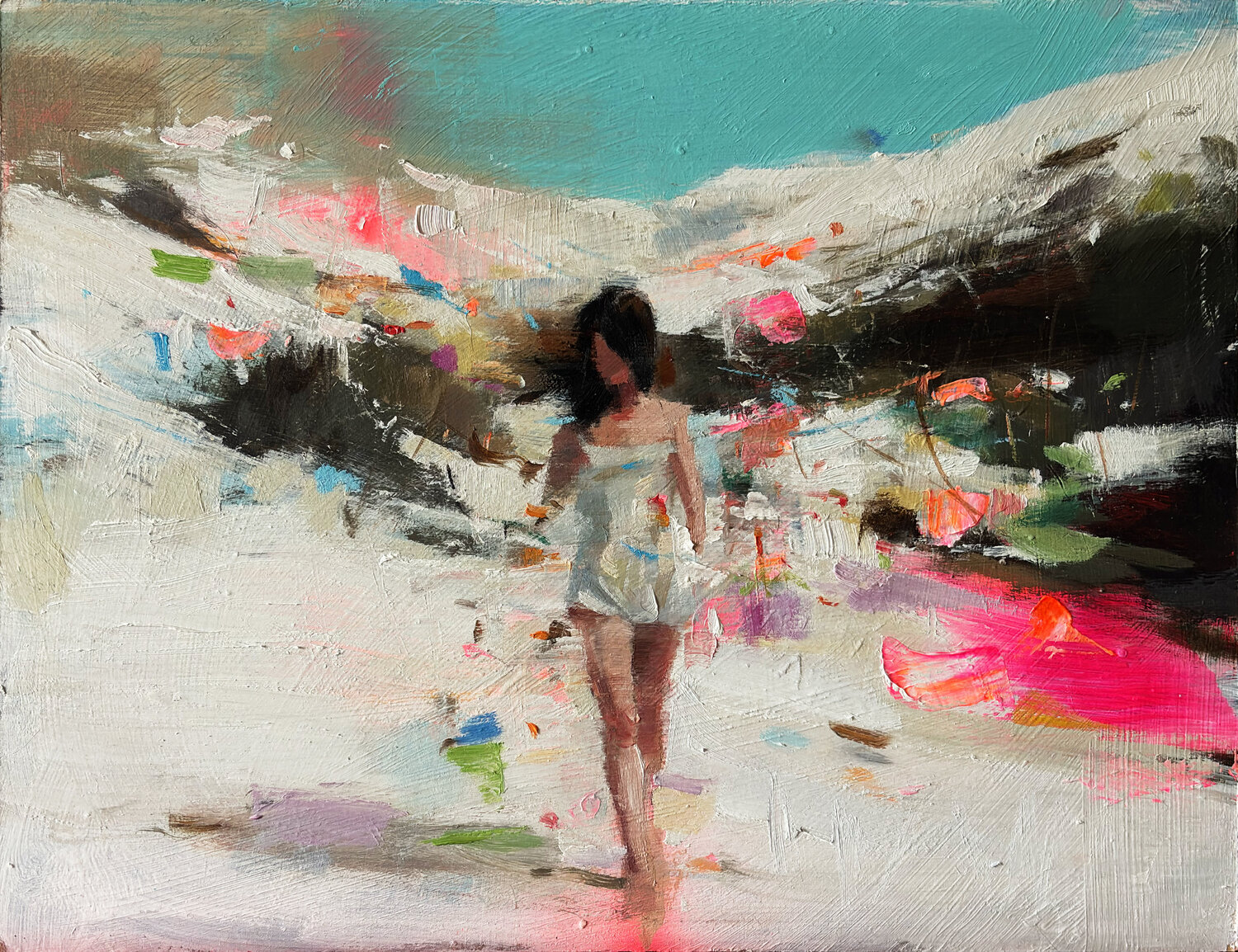 The Distance Within Carlos Milanés Original painting for sale