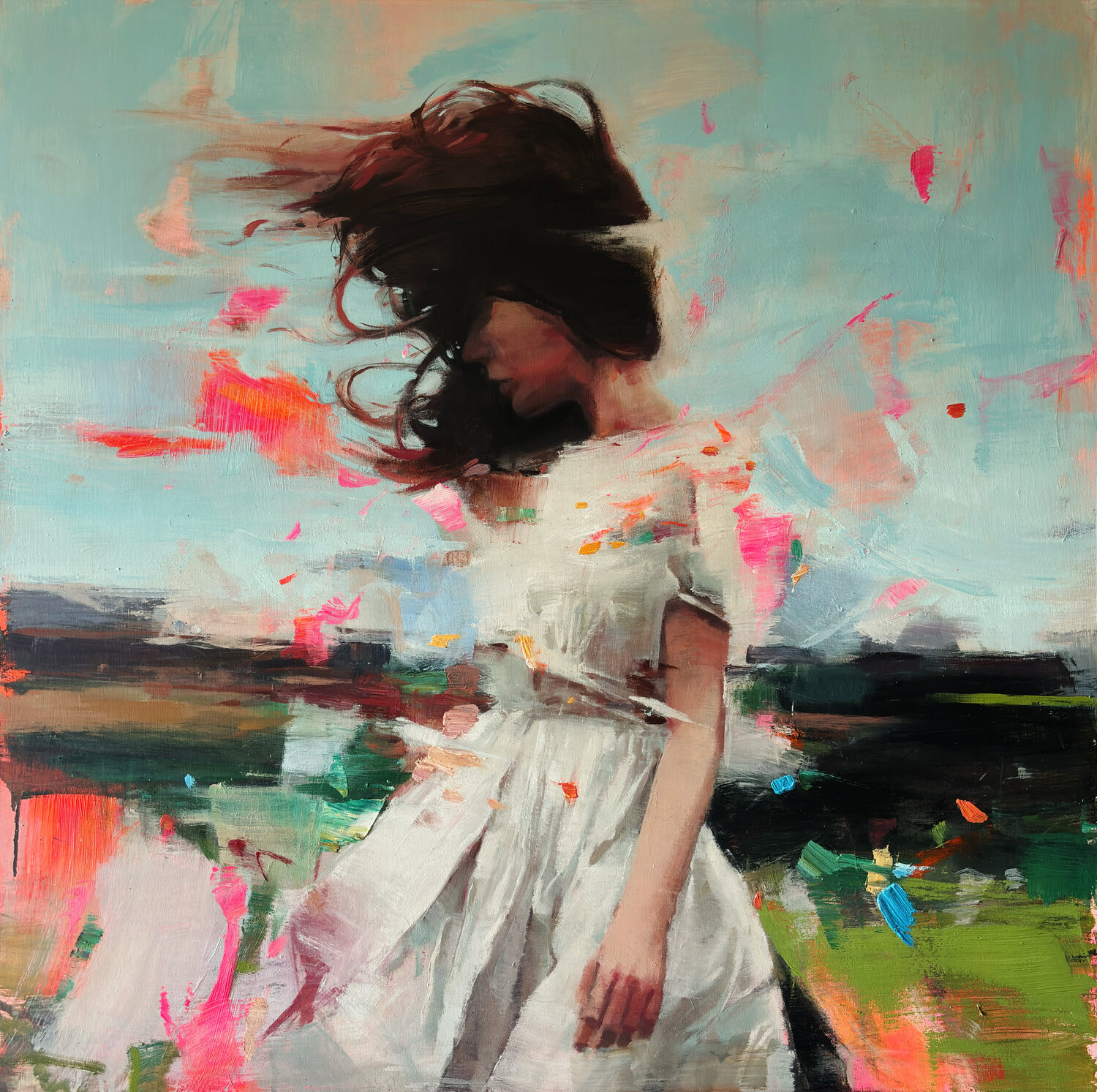 Before Disappearing Carlos Milanés Original painting for sale