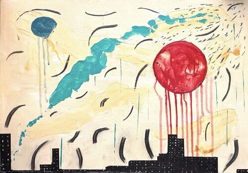 Shimmering City by John Britton, Painting for Sale on Select