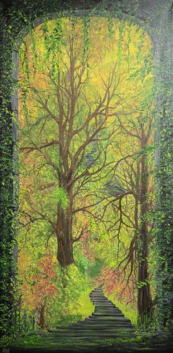 Hedera Helix Early Fall by Anette Thorup Hansen, Painting for Sale on Select