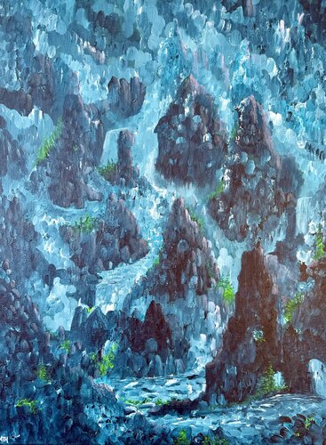 Relaxing by the River no.2 by Anette Thorup Hansen, Painting for Sale on Select