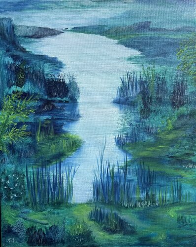 Duck hunting on sunday morning by Anette Thorup Hansen, Painting for Sale on Select