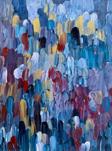 The Fair on Saturday by Anette Thorup Hansen, Painting for Sale on Select