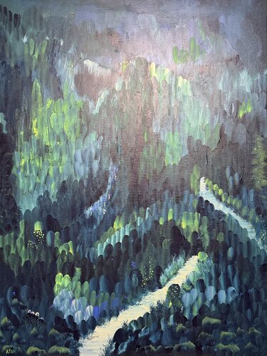 Relaxing by the River no.3 by Anette Thorup Hansen, Painting for Sale on Select