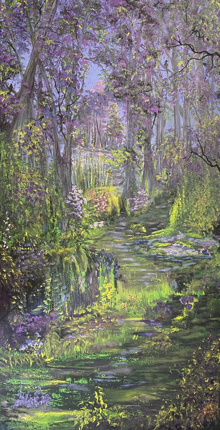 Out into the Blue Anette Thorup Hansen Original painting for sale