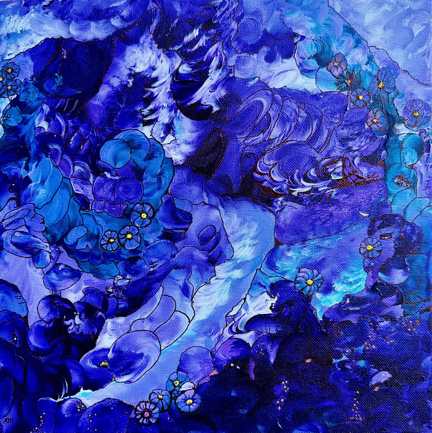 By the River Anette Thorup Hansen Original painting for sale