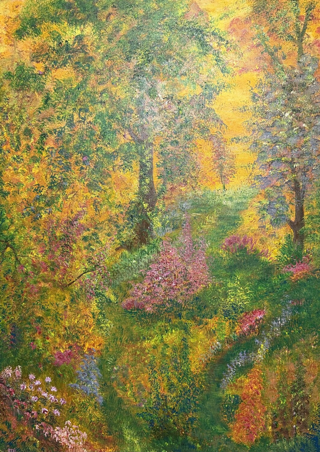 Happy Sunset Anette Thorup Hansen Original painting for sale
