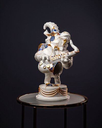 Capricorn – Zodiac Sign Kintsugi Collection by Valeria Anton, Sculpture for Sale on Select