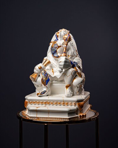Leo Zodiac  Sign Kintsugi Collection by Valeria Anton, Sculpture for Sale on Select