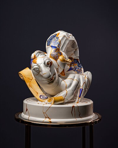 Scorpio Zodiac  Sign Kintsugi Collection by Valeria Anton, Sculpture for Sale on Select