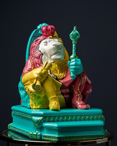 Leo Zodiac Sign  The Fool’s Theatre collection by Valeria Anton, Sculpture for Sale on Select