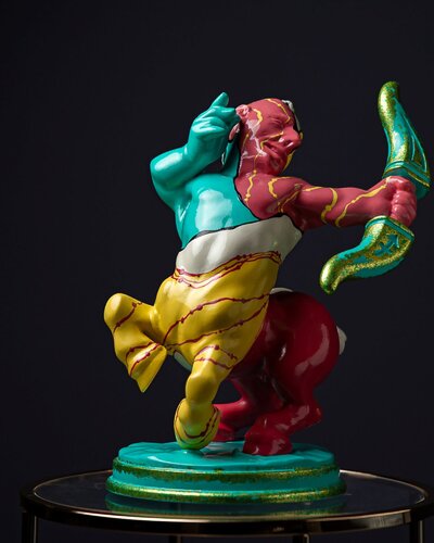 Sagittarius Zodiac The fool's Theatre Collection by Valeria Anton, Sculpture for Sale on Select