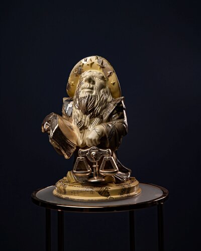 Libra  Zodiac Sign Terra Collection by Valeria Anton, Sculpture for Sale on Select