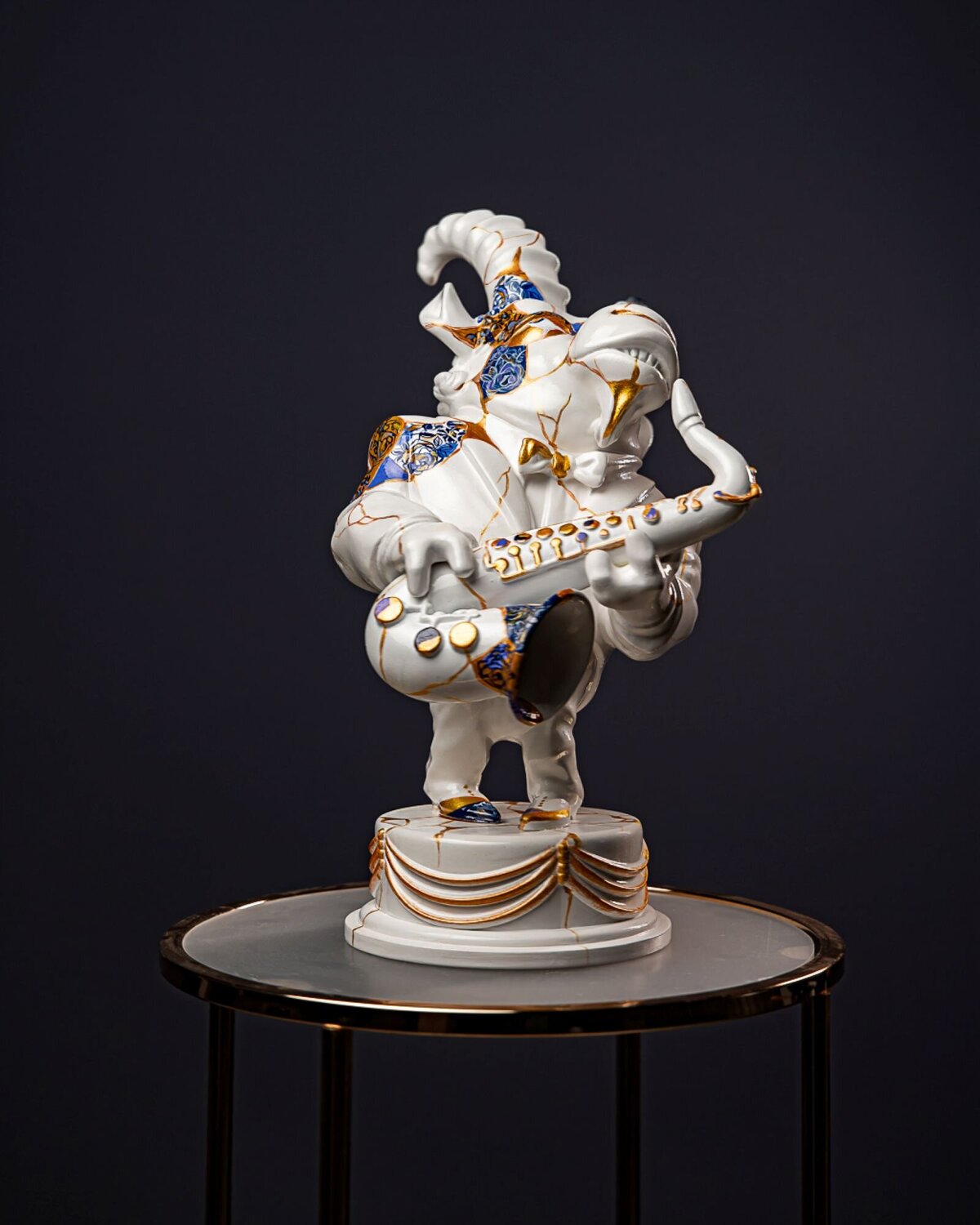 Capricorn – Zodiac Sign Kintsugi Collection Valeria Anton Sculpture for sale