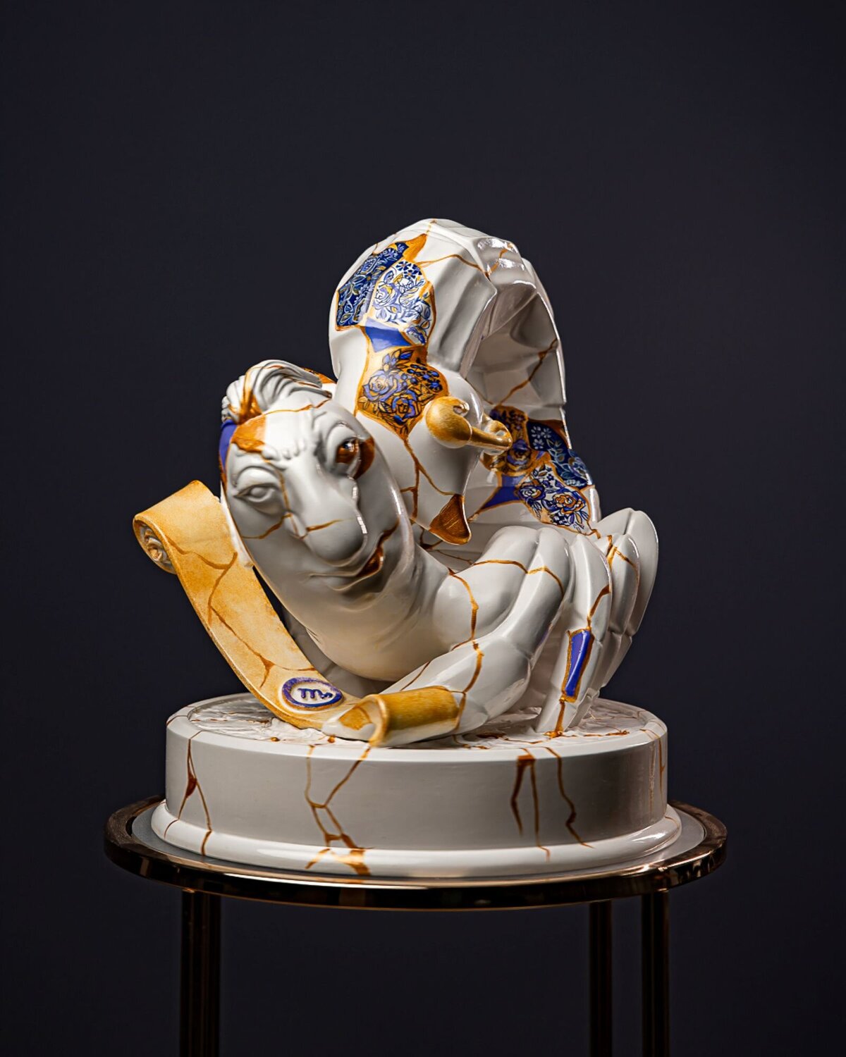 Scorpio Zodiac  Sign Kintsugi Collection Valeria Anton Sculpture for sale