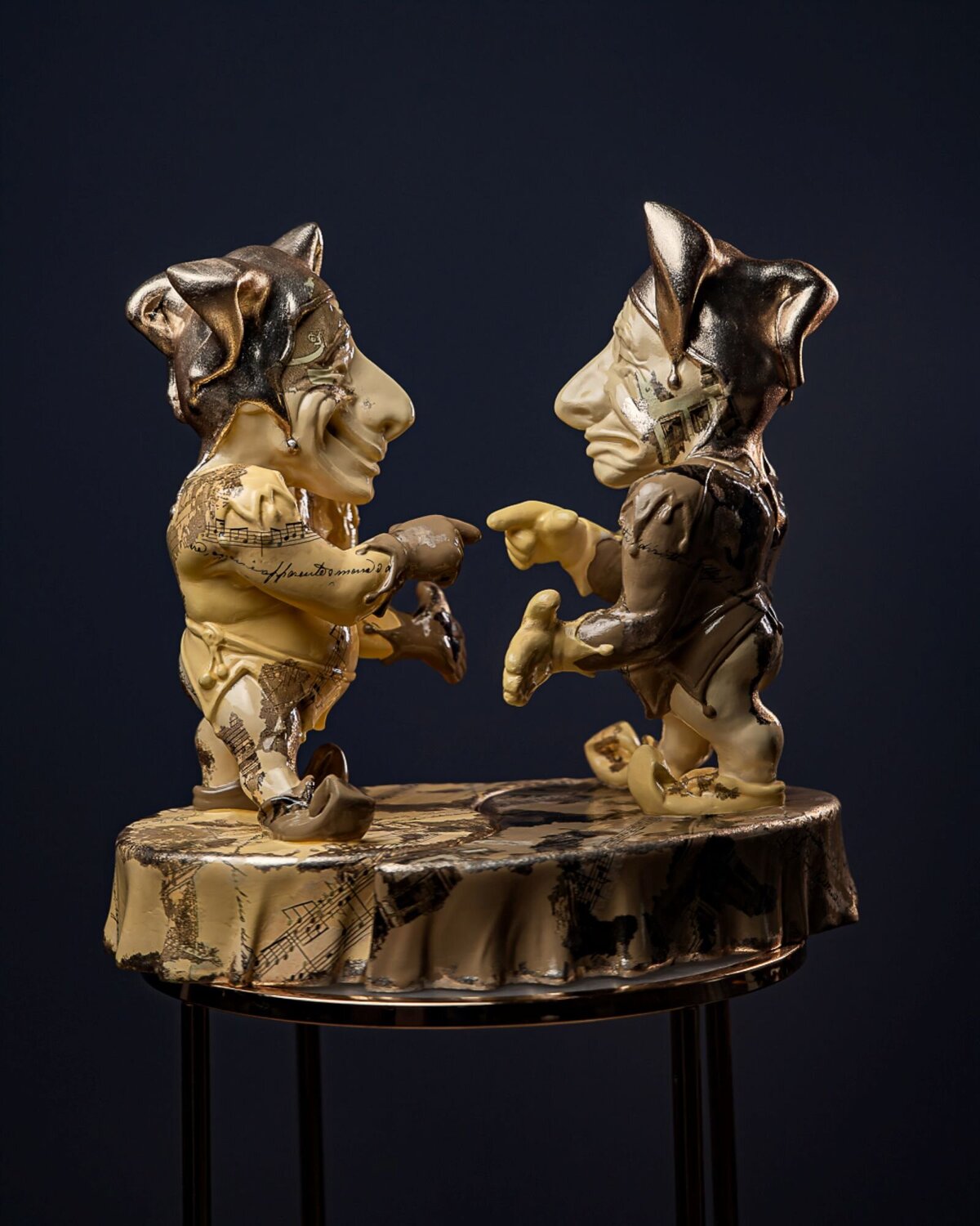 Gemini  Zodiac Sign  Terra Collection Valeria Anton Sculpture for sale
