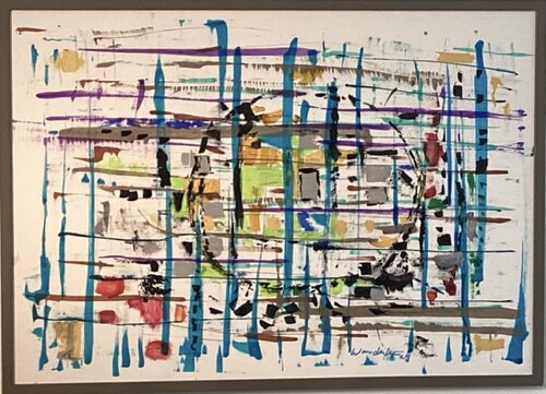 Blue Streaks by Don Wunderlee, Painting for Sale on Select