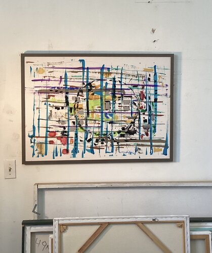 Blue Streaks by Don Wunderlee, Painting for Sale on Select