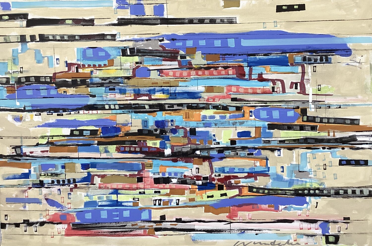 Metro Don Wunderlee Original painting for sale