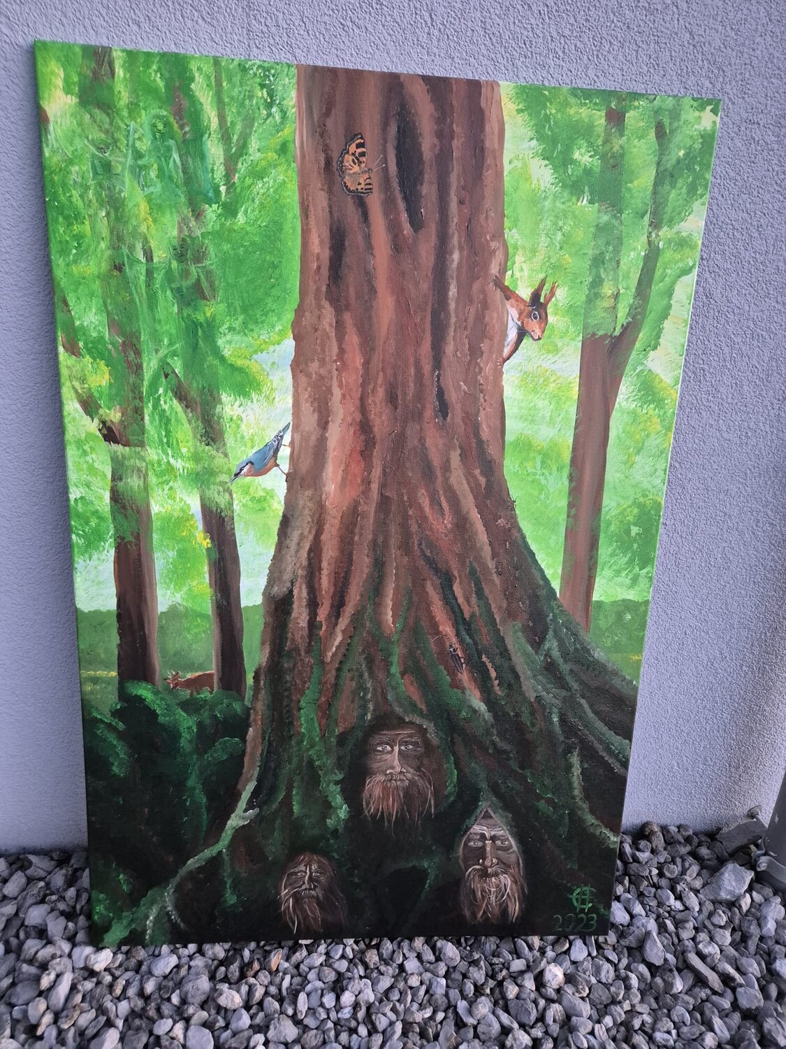 Baum der Alten Eliane Hofer Original painting for sale