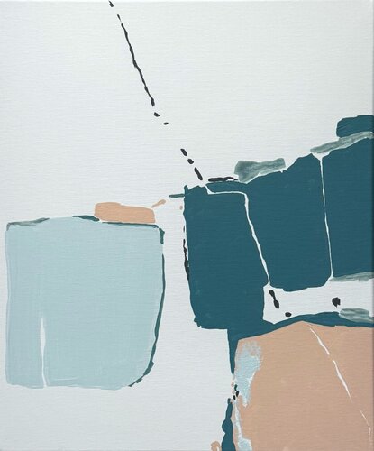Turquoise calm by Daria Vergina, Painting for Sale on Select