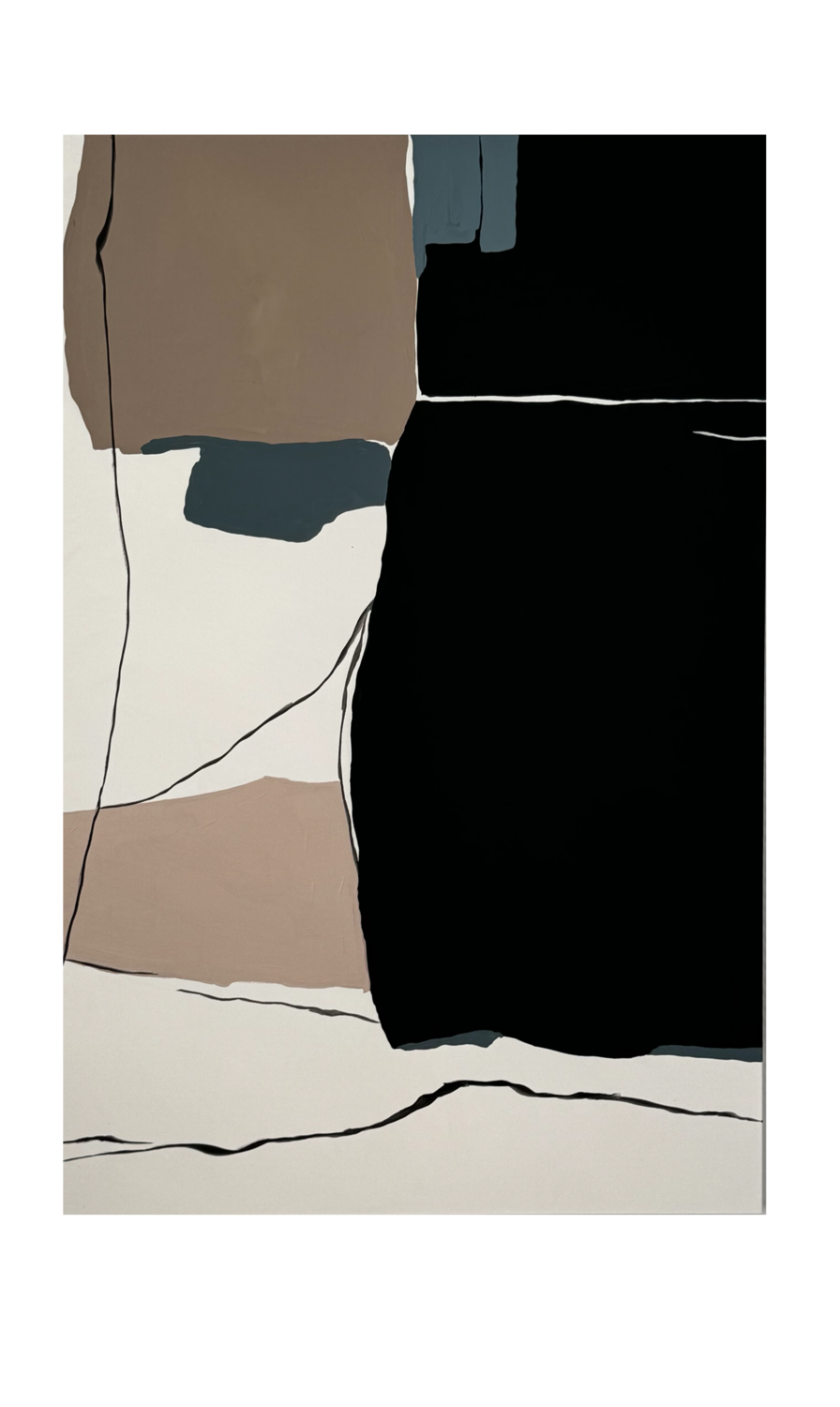 Horizon acrylic abstract art Daria Vergina Original painting for sale