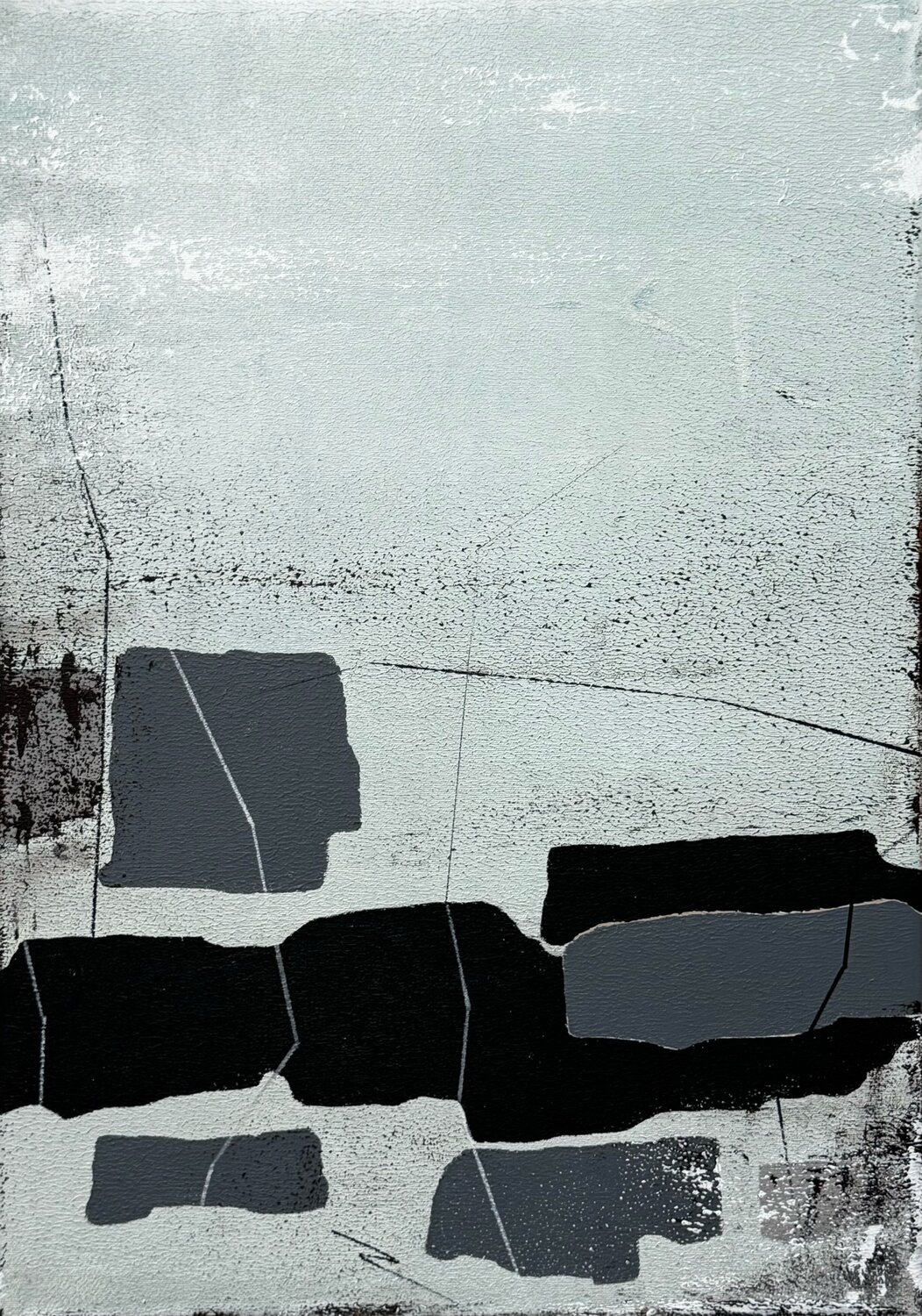 Silent Fracture II Daria Vergina Original painting for sale