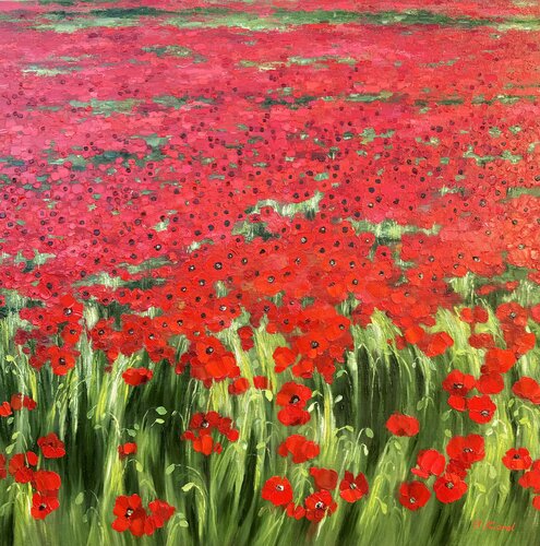 Red dreams by Ulyana Korol, Painting for Sale on Select
