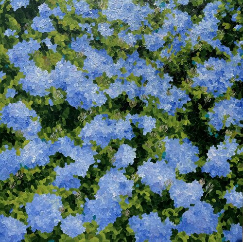 Gran royal blue by Ulyana Korol, Painting for Sale on Select