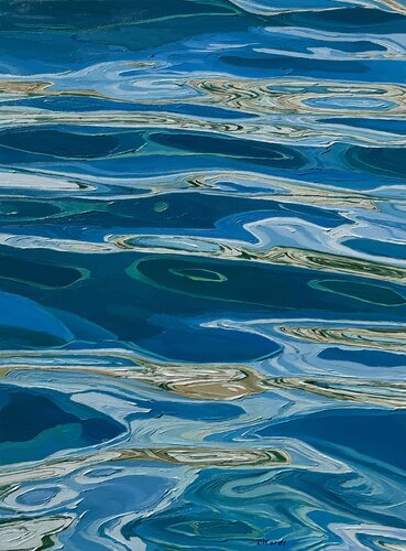 Blue drift by Ulyana Korol, Painting for Sale on Select
