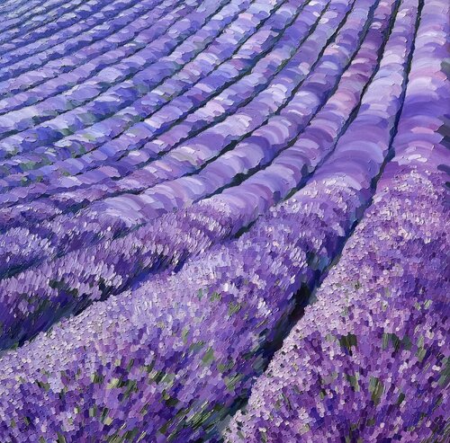 Lavender Dusk by Ulyana Korol, Painting for Sale on Select