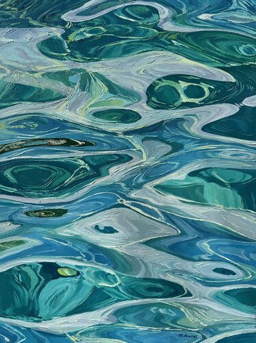 Fluid illusions by Ulyana Korol, Painting for Sale on Select