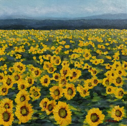 Golden abundance by Ulyana Korol, Painting for Sale on Select