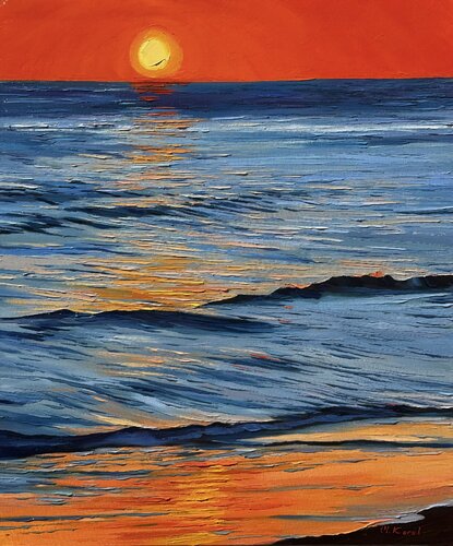 Reflected fire by Ulyana Korol, Painting for Sale on Select