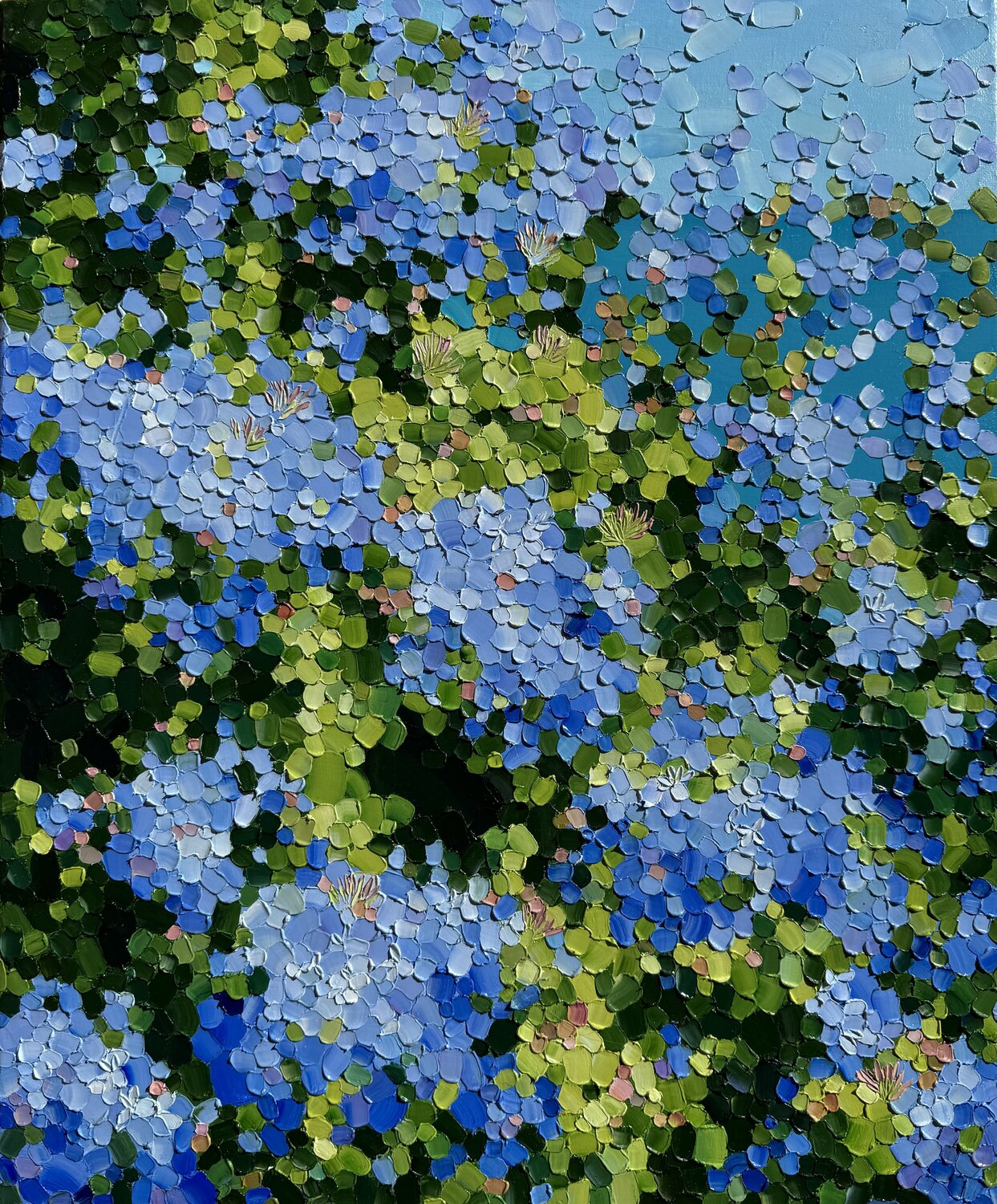 Royal blue of Mallorca. Part II Ulyana Korol Original painting for sale