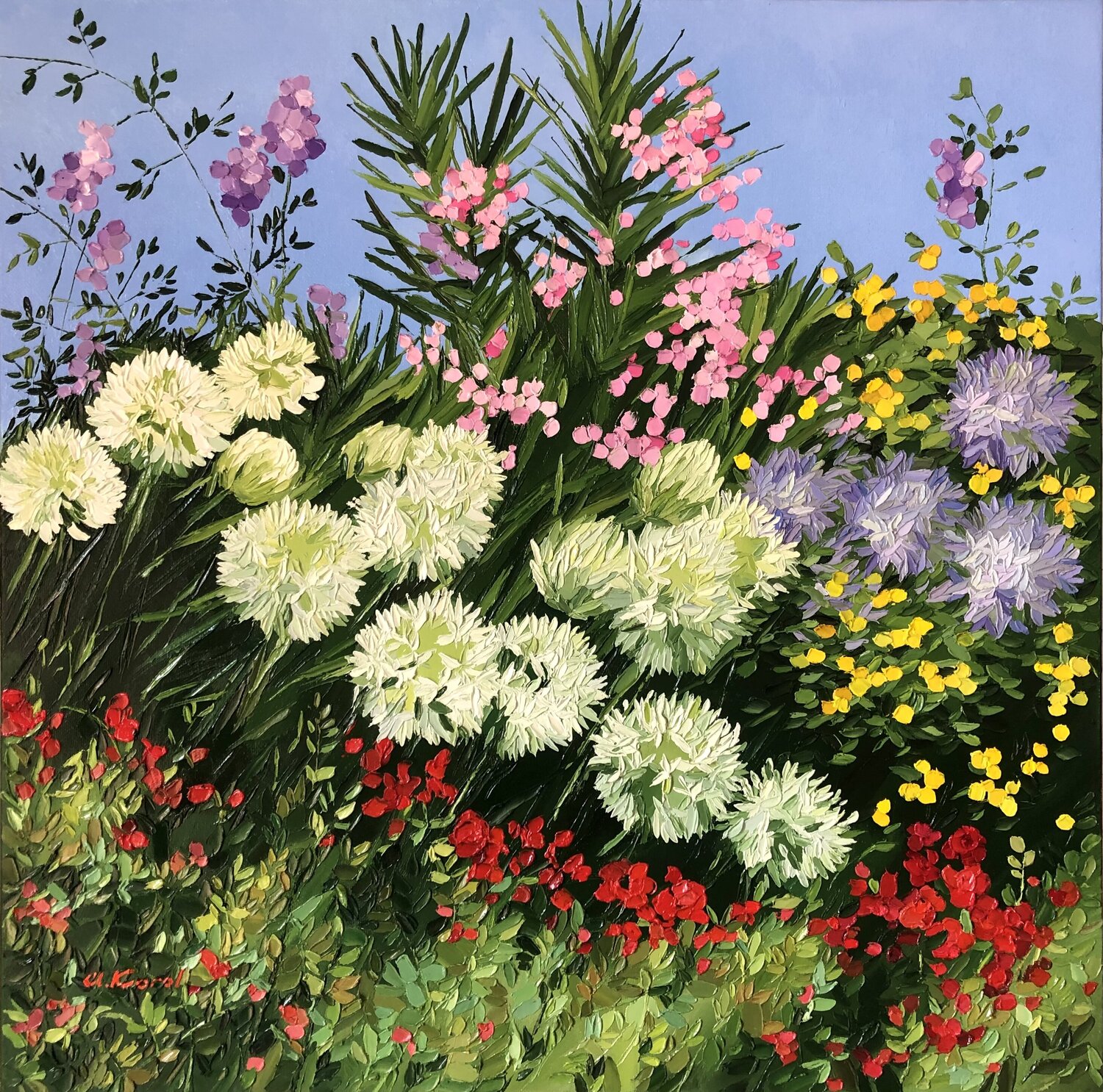 Estepona gardens 2 Ulyana Korol Original painting for sale
