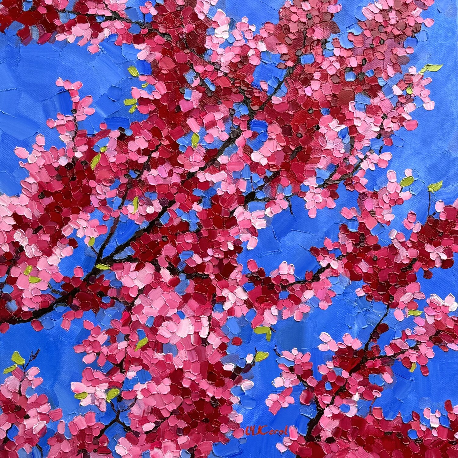 Tree of love. Early spring 2024 Ulyana Korol Original painting for sale