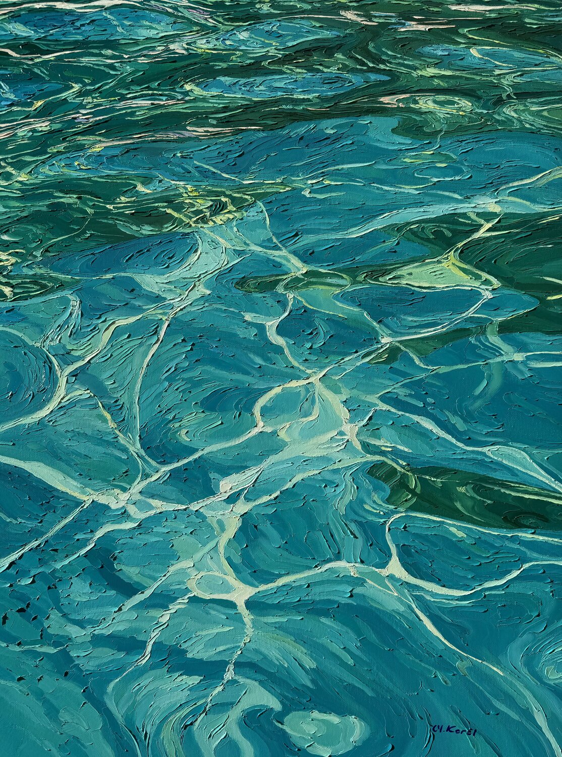 Fragile imprints Ulyana Korol Original painting for sale