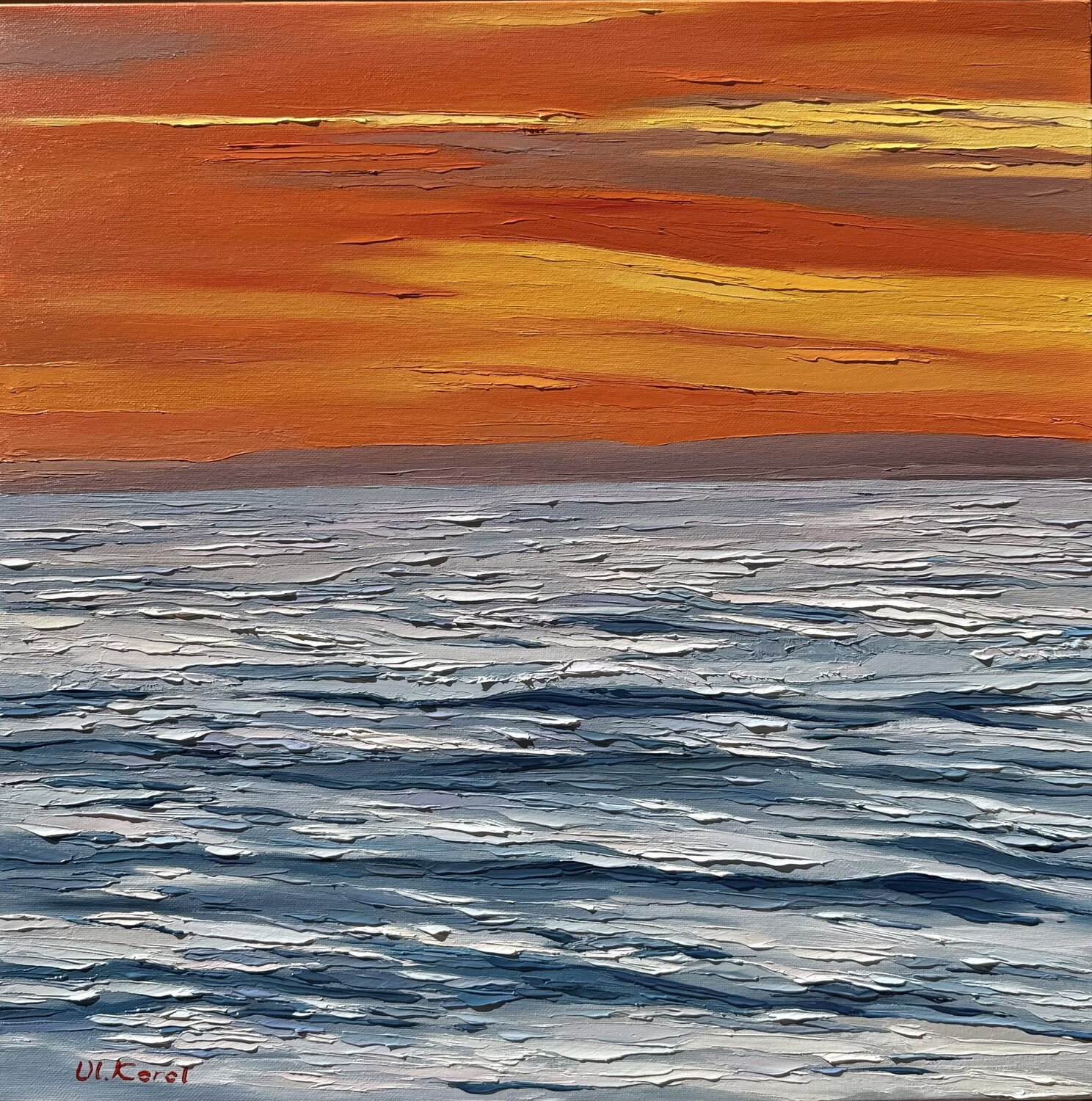Afterglow Ulyana Korol Original painting for sale
