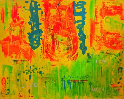 Love, Live, Laugh by Margarethe von Billow, Painting for Sale on Select