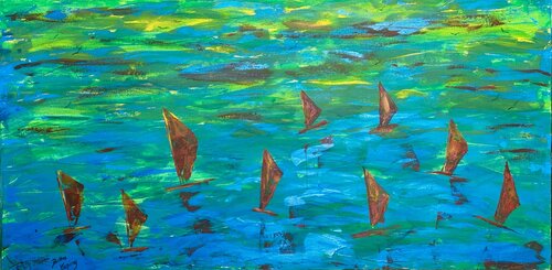 Rhythm of the Wave by Britta Kaping, Painting for Sale on Select