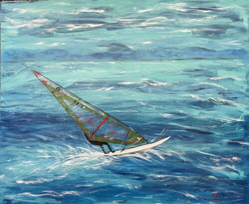 Between Sky and Sea by Britta Kaping, Painting for Sale on Select