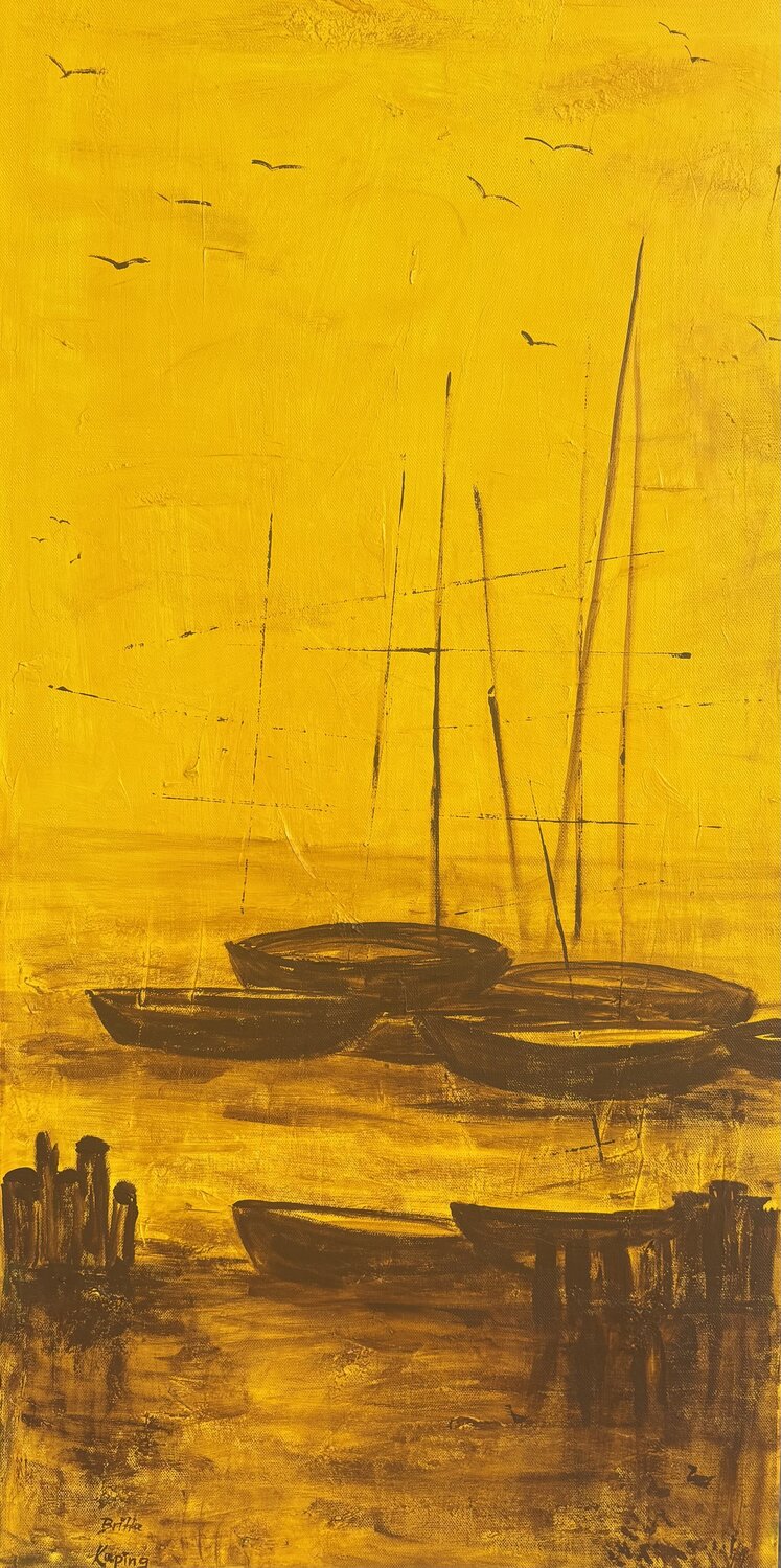 Evening Glow I Britta Kaping Original painting for sale
